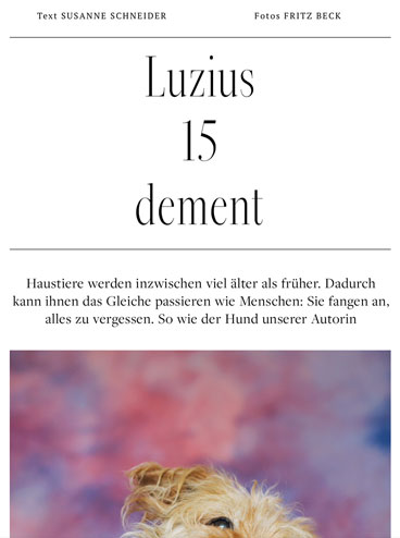 Luzius, 15, dement