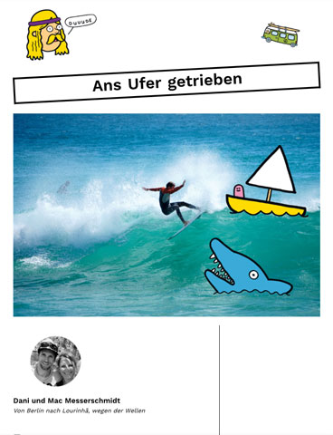 Ans Ufer getrieben