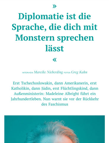 »Diplomatie ist die Sprache, die dich mit Monstern sprechen lässt«