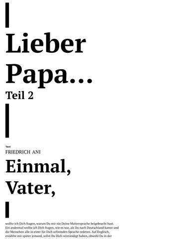 Lieber Papa … - Teil 2