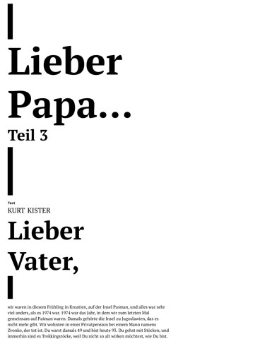 Lieber Papa … - Teil 3