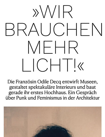 »Wir brauchen mehr Licht!«