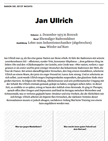 Sagen Sie jetzt nichts