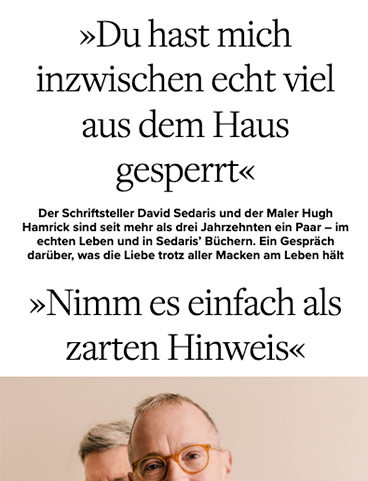 »Du hast mich inzwischen echt viel aus dem Haus gesperrt« »Nimm es einfach als zarten Hinweis«