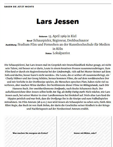 Sagen Sie jetzt nichts
